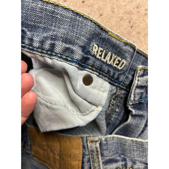 American Eagle Relaxed Fit Jeans 36x34 – Well Loved Vintage Wash - Picture 5 of 8